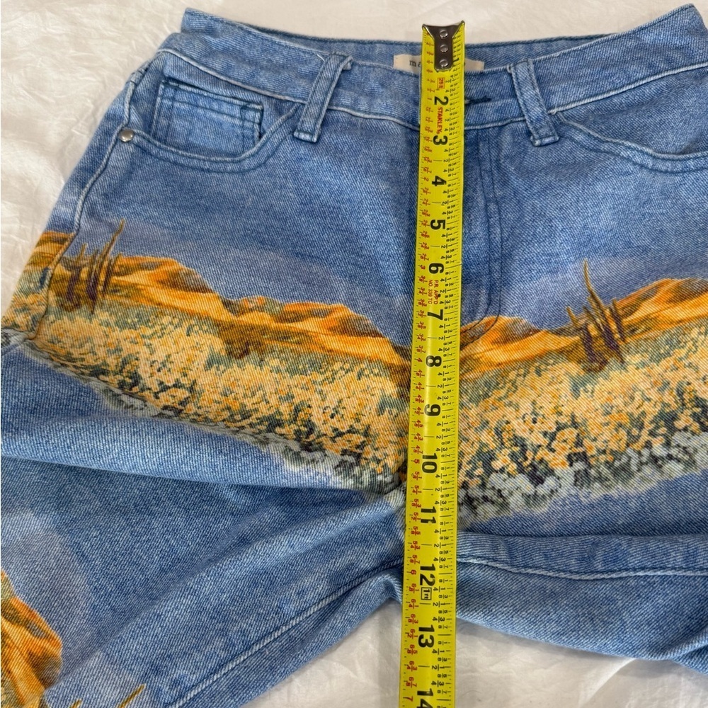 Machine Blue and Brown Straight Leg Jeans - Picture 10 of 13